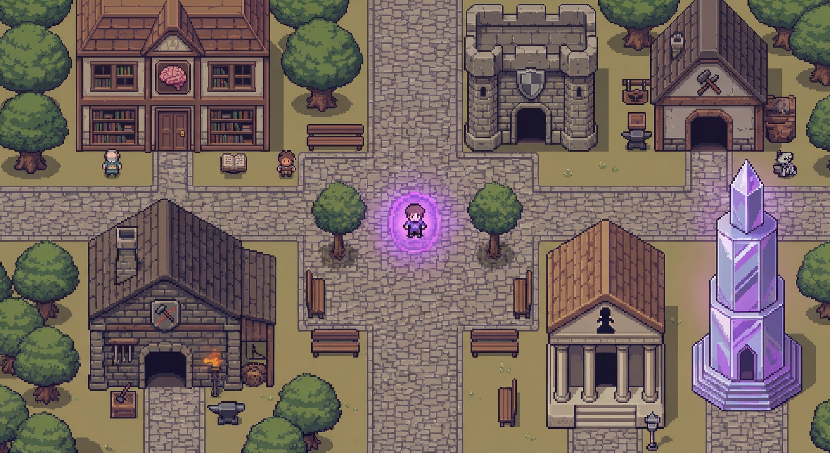 Agent Arena - RPG Town Square