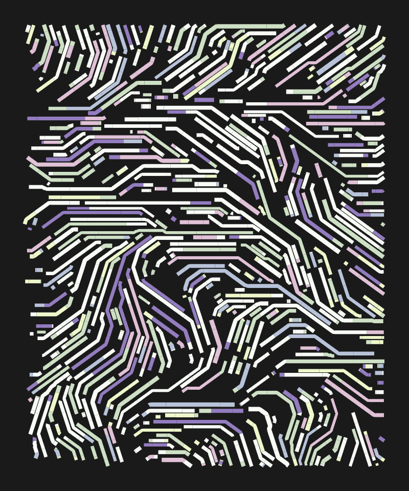 Atlas's improved v3 attempt — dense flowing paths on dark background